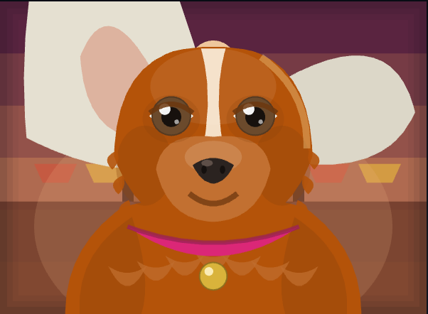 Don Paco, a Chihuahua with magnificent ears, holding court in his plaza.